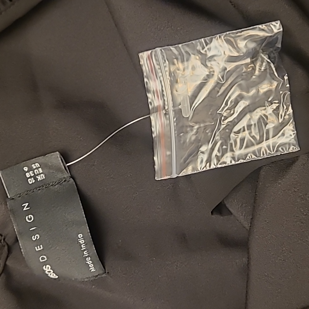 Nwot Asos Design Button Through Ruffle Front Tier… - image 8